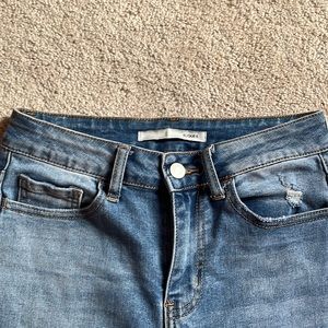 Klique B. Jeans, size 1, medium to light wash with rips